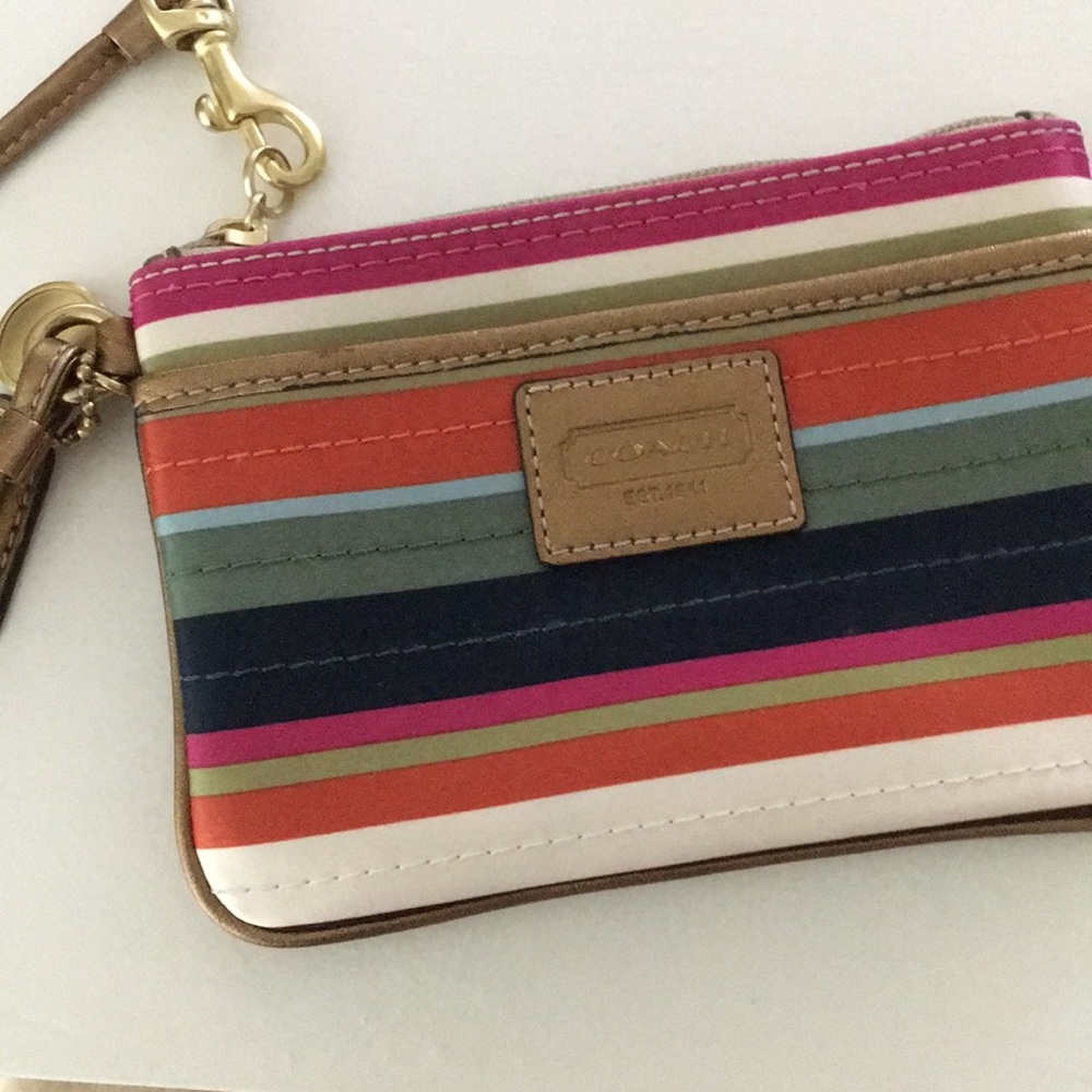 Coach zip wristlet